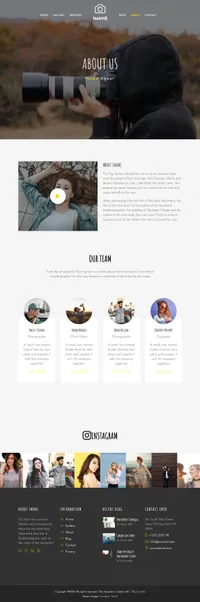 imahe mini website template desktop screenshot