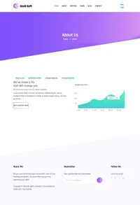 gaas mini website template desktop screenshot
