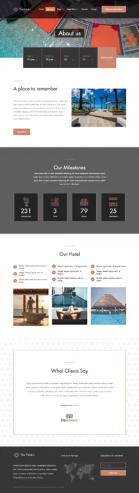 the-palatin mini website template desktop screenshot