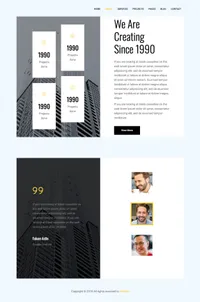 astral mini website template desktop screenshot