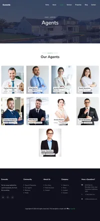 ecoverde mini website template desktop screenshot