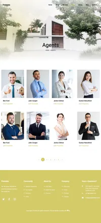 findstate mini website template desktop screenshot