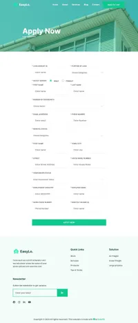 easylo mini website template desktop screenshot