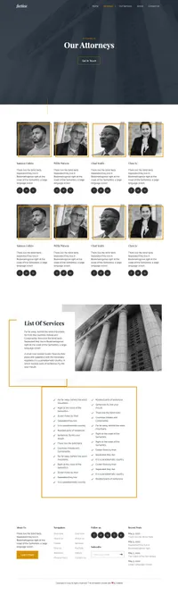 fective mini website template desktop screenshot