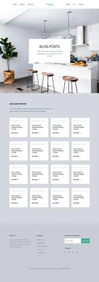 marga mini website template desktop screenshot