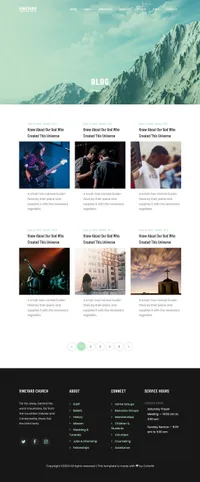 vineyard mini website template desktop screenshot