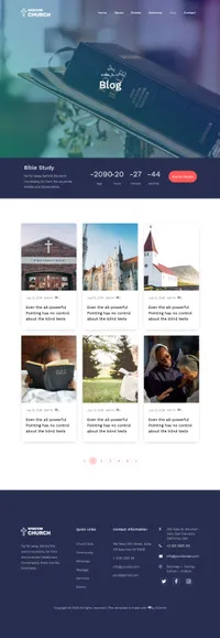 wisdom mini website template desktop screenshot