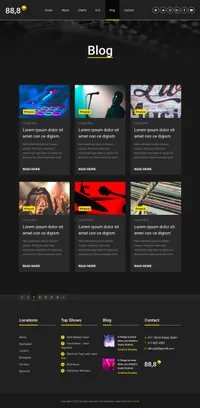 eighty8 mini website template desktop screenshot