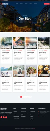 directone mini website template desktop screenshot