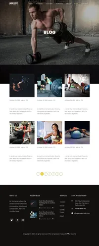 bodyfit mini website template desktop screenshot