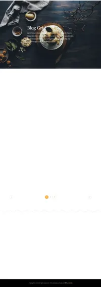 diner mini website template desktop screenshot