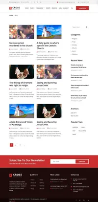 crose mini website template desktop screenshot