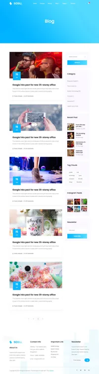 sasu mini website template desktop screenshot