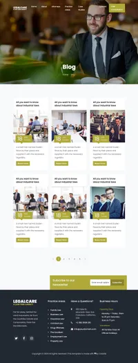 legalcare mini website template desktop screenshot