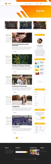 karma mini website template desktop screenshot