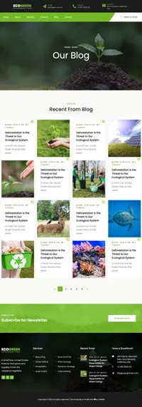 ecogreen mini website template desktop screenshot