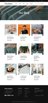 malefashion mini website template desktop screenshot