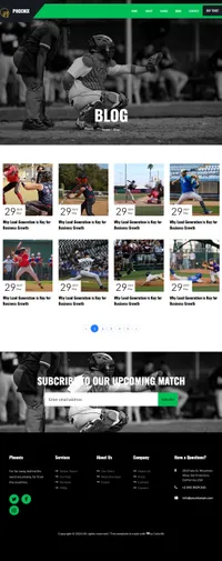 phoenix mini website template desktop screenshot