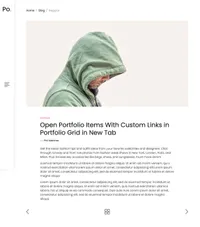 po-portfolio mini website template desktop screenshot