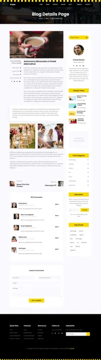 taxi mini website template desktop screenshot