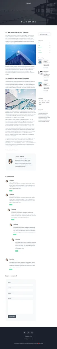tough mini website template desktop screenshot