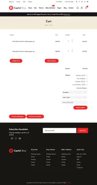 capitalshop mini website template desktop screenshot