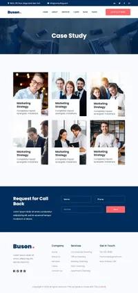 buson mini website template desktop screenshot
