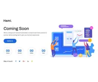 hami mini website template desktop screenshot