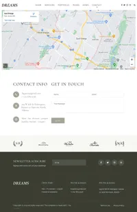 weddingdreams mini website template desktop screenshot