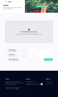 cause mini website template desktop screenshot