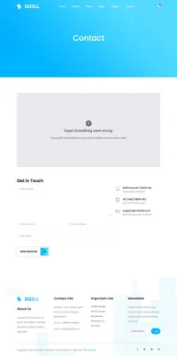 sasu mini website template desktop screenshot