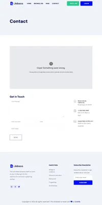 jobsco mini website template desktop screenshot