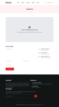 daren mini website template desktop screenshot