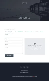 tough mini website template desktop screenshot
