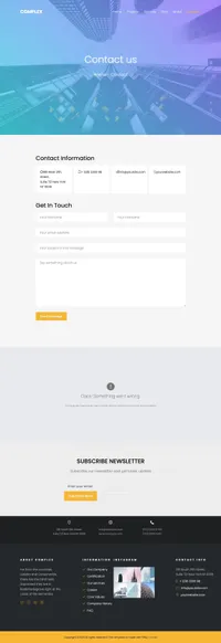 complex mini website template desktop screenshot
