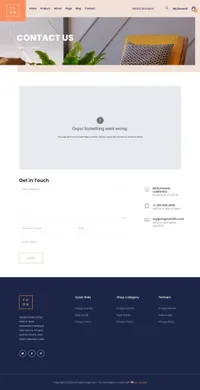 furn mini website template desktop screenshot