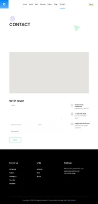 creative-agency-2-2 mini website template desktop screenshot