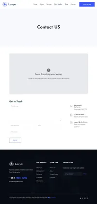thelawyer mini website template desktop screenshot