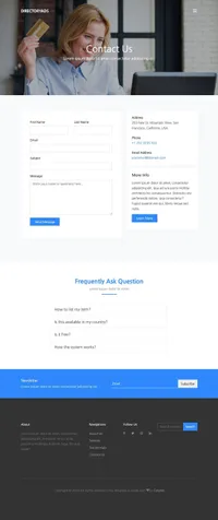directoryads mini website template desktop screenshot