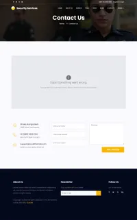 security mini website template desktop screenshot