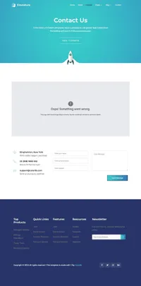 educature mini website template desktop screenshot