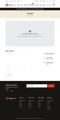capitalshop mini website template desktop screenshot
