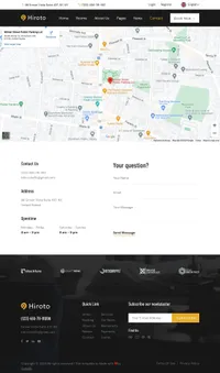 hiroto mini website template desktop screenshot