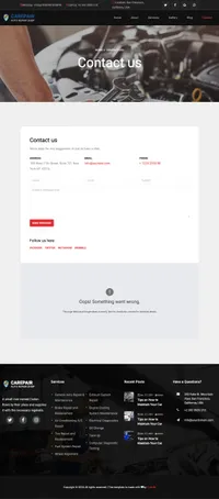 carepair mini website template desktop screenshot