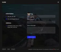 cassi mini website template desktop screenshot