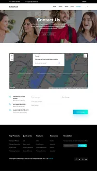 edusmart mini website template desktop screenshot