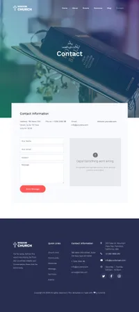 wisdom mini website template desktop screenshot