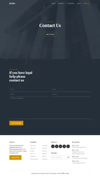 fective mini website template desktop screenshot