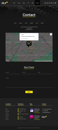 eighty8 mini website template desktop screenshot