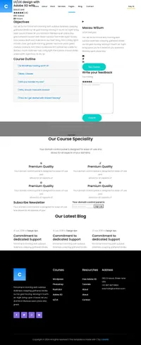 creative-agency-2-2 mini website template desktop screenshot